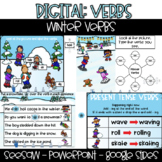 DIGITAL: Winter Verbs - Seesaw - Google Slides - PowerPoint