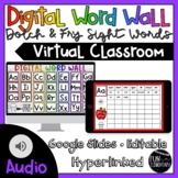 DIGITAL Word Wall - Audio - Virtual Classroom - Distance L