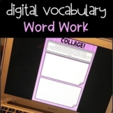 DIGITAL Word Work for Upper Elementary