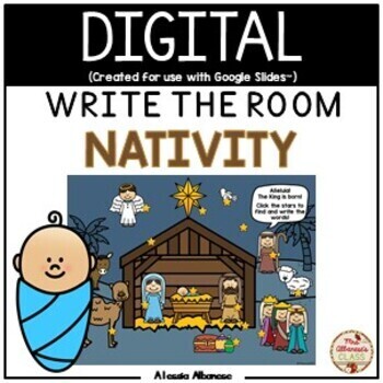 DIGITAL Write the Room - Nativity {Google Slides™/Classroom™} | TPT