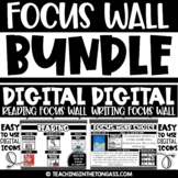 DIGITAL Writing Reading Focus Wall for Google Classroom Slides