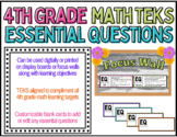 DIGITAL and PRINTABLE 4th Grade Math Essential Questions C