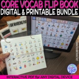 DIGITAL and PRINTABLE Core Board Flip Books for Special Ed