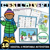 DIGITAL and PRINTABLE French Winter Activities | C’est l’hiver !