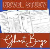 DIGITAL & printable Standards Aligned Novel Study for the novel Ghost Boys