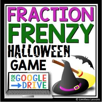 Preview of DIGITAL HALLOWEEN MULTIPLY AND DIVIDE FRACTION REVIEW GAME