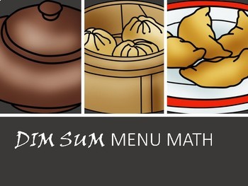 Preview of DIM SUM Menu Math- Adding Decimals