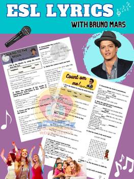 Preview of DINAMIC & INTERACTIVE LANGUAGE LYRIC SONGS WITH BRUNO MARS