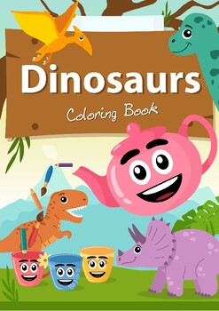 Preview of DINO COLORING BOOK