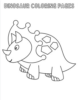 DINOSAUR LOVERS Coloring Pages FREEBIE!! by Piper's Room | TPT