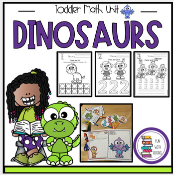 Preview of DINOSAUR TODDLER MATH UNIT