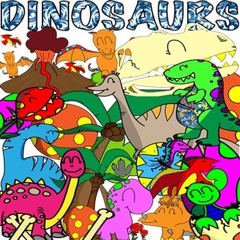 Preview of DINOSAURS-CUTE- CLIP ART SET