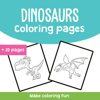 Preview of DINOSAURS Coloring pages