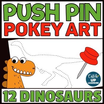 Preview of DINOSAURS Push Pin Art Pokey Pictures Activities Fine Motor Concentration
