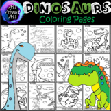 All About DINOSAURS Coloring Pages- Distance Learning   {A