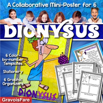Preview of DIONYSUS — Greek Mythology Mini-Poster Project and Graphic Organizers Activity