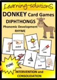 DIPHTHONGS - DONKEY Card Game - au/aw, oi/oy, ou/ow - 22  
