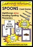 DIPHTHONGS GAME - oi/oy - SPOONS - Targets RIME - Designed