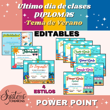 Preview of DIPLOMA | ULTIMO DIA DE CLASES | CERTIFICADO | VERANO