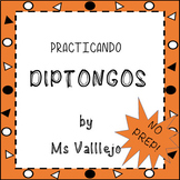 NO PREP Distance Learning WORKSHEETS DIPTONGOS