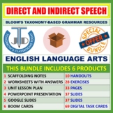 worksheet on direct and indirect speech with answers