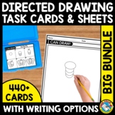 DIRECTED DRAWING STEP BY STEP TASK CARDS BUNDLE WITH DRAWI