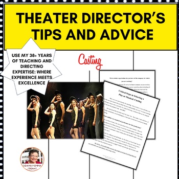 Preview of Play Directing Tips For Beginning and Advanced  Theater Casting