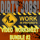 DIRTY JOBS: BUNDLE SET #2 (17 Career Video Sheets / Scienc