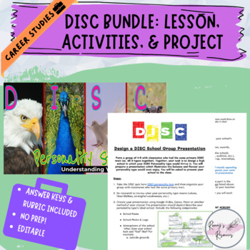 Preview of DISC BUNDLE: Personality Lesson, Activity & Assignment - Careers (GLC2O)