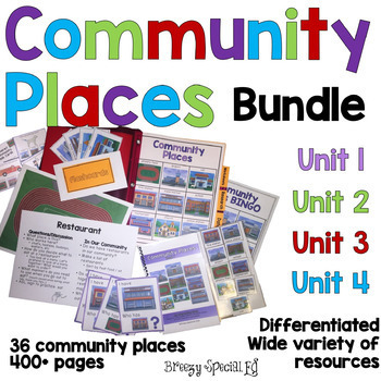 Preview of Community Places Curriculum BUNDLE for Special Education