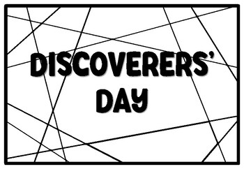 Preview of DISCOVERERS' DAY Coloring Pages, Columbus Day Bulletin Board Quote