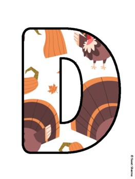 Preview of DISGUISE A TURKEY! Thanksgiving Bulletin Board Letters, Fall, November