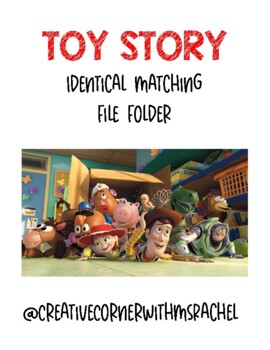 Preview of DISNEY - PIXAR TOY STORY Identical Matching File Folder
