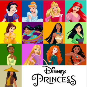 Preview of DISNEY PRINCESSES - Multiplication 1 to 12, Fun Maths! 40 pages