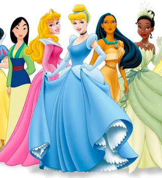 Preview of DISNEY PRINCESSES - Pixel Color by numbers. Motivational Maths! 30 pages!