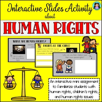 Preview of DIGITAL RESOURCE: Human Rights Interactive Slide Activity