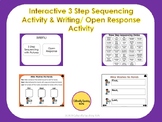 BOOM CARDS™ Three Step Sequencing Interactive & PDF