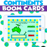 DISTANCE LEARNING Boom Cards IDENTIFYING CONTINENTS