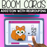 DISTANCE LEARNING Boom Cards Math Two-Digit Addition