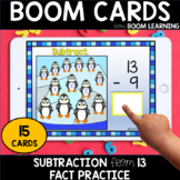 DISTANCE LEARNING Boom Cards Subtracting from 13