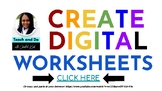 DISTANCE LEARNING - Create Digital Worksheets Using Google Slides