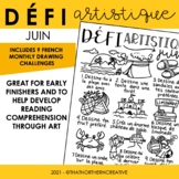 DISTANCE LEARNING - Défi artistique - juin | French Art Ch