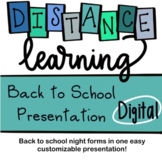 DISTANCE LEARNING: Digital Back to School Presentation
