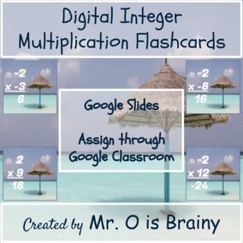 Preview of DISTANCE LEARNING: Digital Integer Multiplication Flashcards - Google Slides