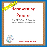 DISTANCE LEARNING FREE Printable Handwriting Paper for pre