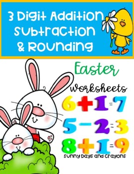 Preview of DISTANCE LEARNING/ LEARNING FROM HOME/ HOMESCHOOL EASTER MATH ACTIVITIES