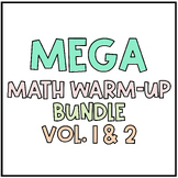 Third Grade Math Warm-Ups MEGA BUNDLE Digital & Printable Option