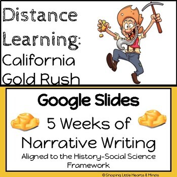 Preview of Gold Rush Miner Journal Narrative Writing Creative Writing DIGITAL