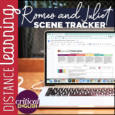 DISTANCE LEARNING: Romeo and Juliet Scene & Theme Tracker 