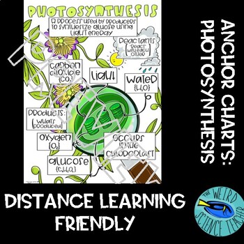 Preview of DISTANCE LEARNING -SCIENCE SCAFFOLDED NOTES/ ANCHOR CHARTS: PHOTOSYNTHESIS
